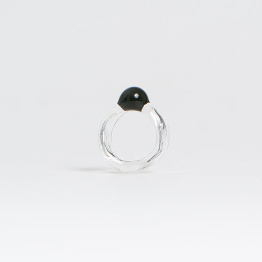 PERLA RING NEGRO