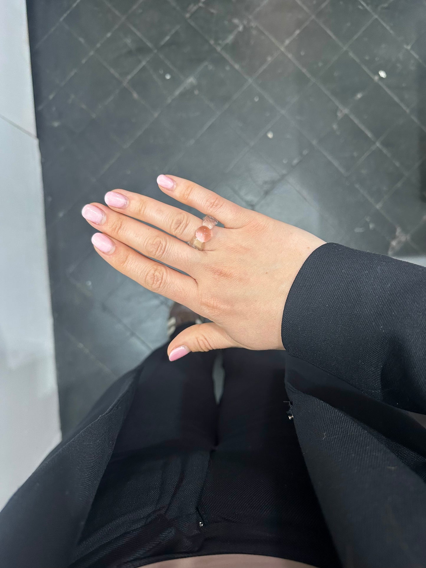 PERLA RING ROSA
